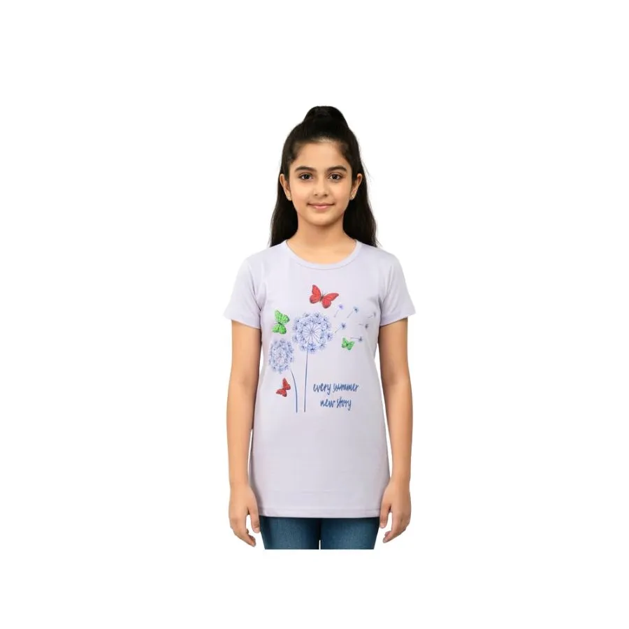 Girls T-Shirt (Round neck, Short Sleeve)